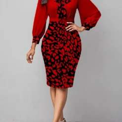 Sexy Fashion Printed V-Neck Cropped Sleeve Women's Dress -Deals Toggenix Store 6ab7b46c934d5e44