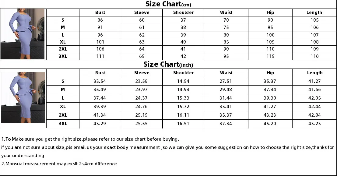 Plus Size African Women Long Sleeve Elegant Ruffle Dress 2 Plus Size African Women Long Sleeve Elegant Ruffle Dress - Image 2
