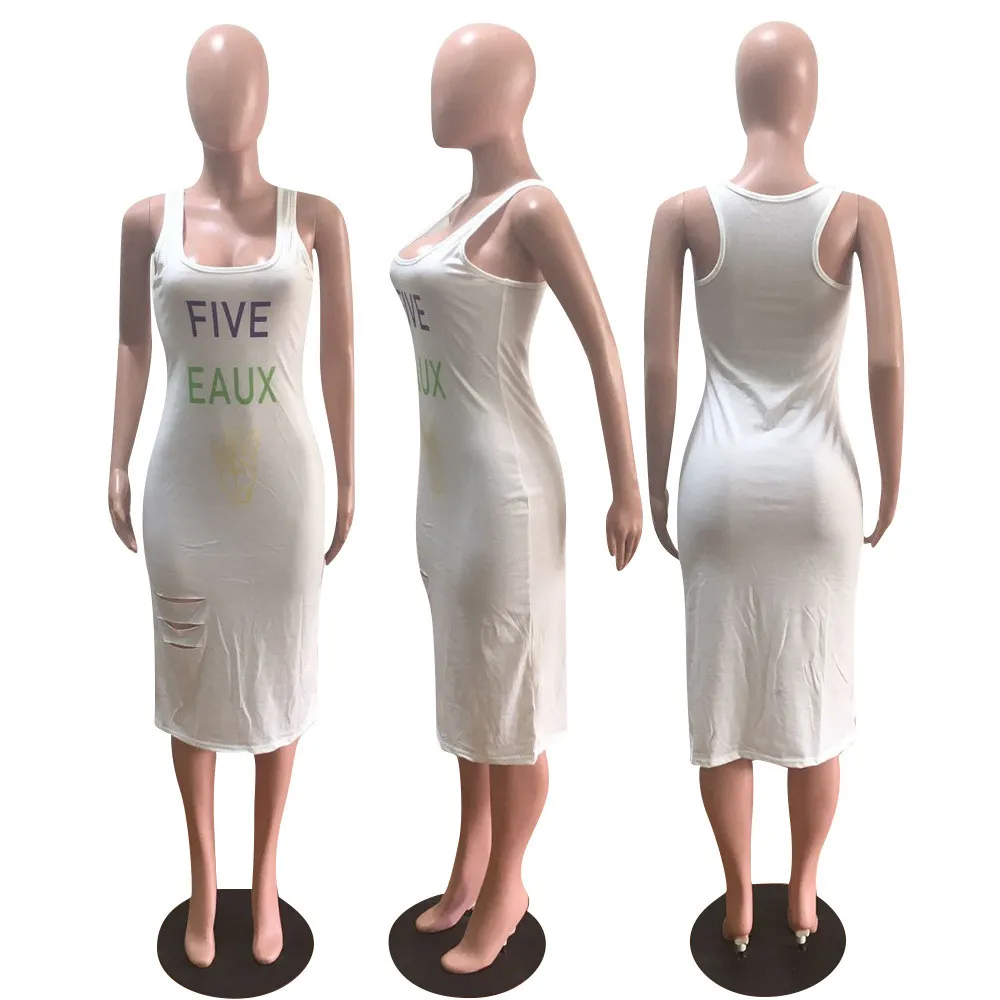 Women's Casual Letter Printed Dress 7 Women's Casual Letter Printed Dress - Image 7