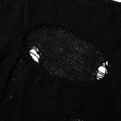 Women Ripped Hollow Long Sleeve Mini Dress -Deals Toggenix Store 6bb02cec9387992b