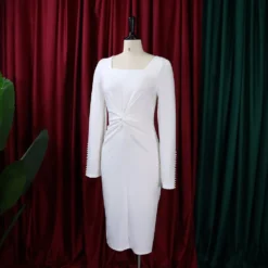 Plus Size Women Beaded Cape Knot Solid Dress 27 Plus Size Women Beaded Cape Knot Solid Dress -Deals Toggenix Store 6bc2ffa8043ea1b1