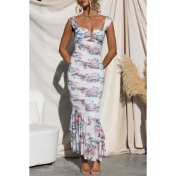 Women Printed Strap Dress -Deals Toggenix Store 6c054deb1d3dd70c