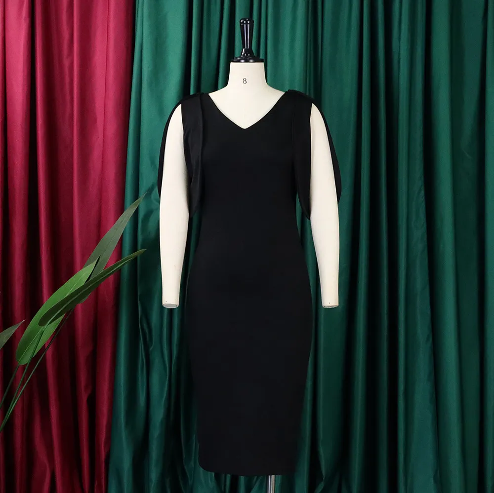 Summer Fashion Chic Elegant Office Bodycon Office Plus Size African Dress 19 Summer Fashion Chic Elegant Office Bodycon Office Plus Size African Dress - Image 19