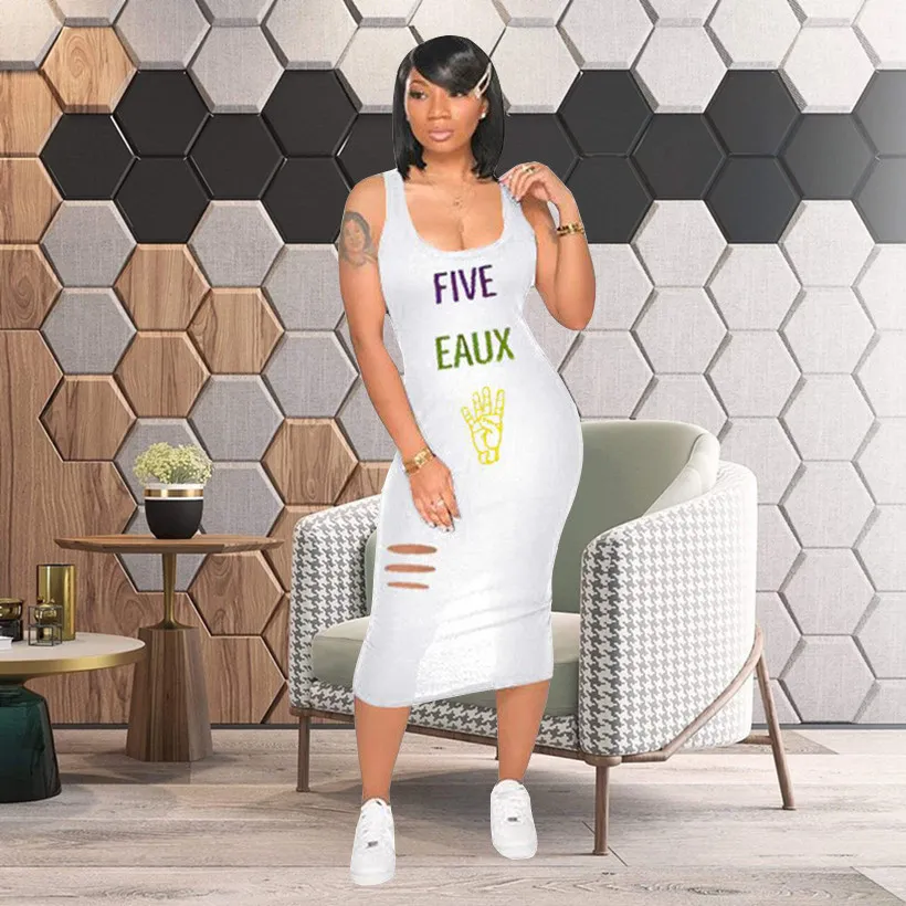 Women's Casual Letter Printed Dress 18 Women's Casual Letter Printed Dress - Image 18