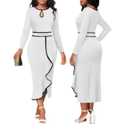 Sexy Fashion Hollow Long Sleeve Women's Dress -Deals Toggenix Store 6c8c995605f24863