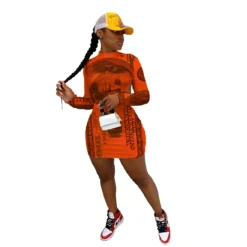 Cool Graffiti Bill Print Long Sleeve Low Back Nightclub Dress 27 Cool Graffiti Bill Print Long Sleeve Low Back Nightclub Dress -Deals Toggenix Store 6d67997d0bd5a10b