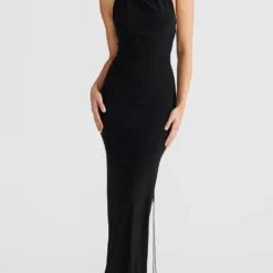 Women's Halter Neck Sexy Low Back Sleeveless Long Dress -Deals Toggenix Store 6dec7c1e9e573520