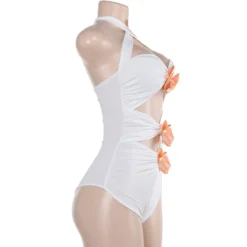 Women Cross Halter Neck Flower Summer Hollow Bodycon Mini Dress -Deals Toggenix Store 6f6535f90b653ac6