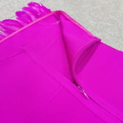 Fashion Dress Strapless Feather Chic Bandage Dress Women -Deals Toggenix Store 769a32650944cea4