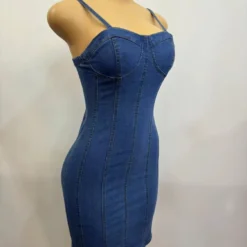 Women's Summer Sexy Strap Patchwork Denim Dress -Deals Toggenix Store 7772ea8437388c79