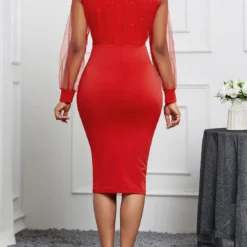 Women Sexy Lace V-neck Bodycon Dress -Deals Toggenix Store 77a9e68bf9b86515