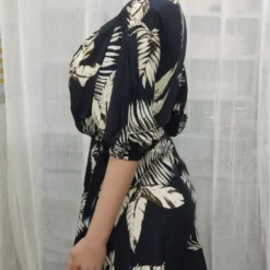 Fall Bat Sleeves V-Neck Hem Irregular Dress -Deals Toggenix Store 7868830707033e2f