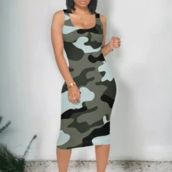 Sexy Women's Strap U-Neck Print Dress -Deals Toggenix Store 78ff5fb946811278