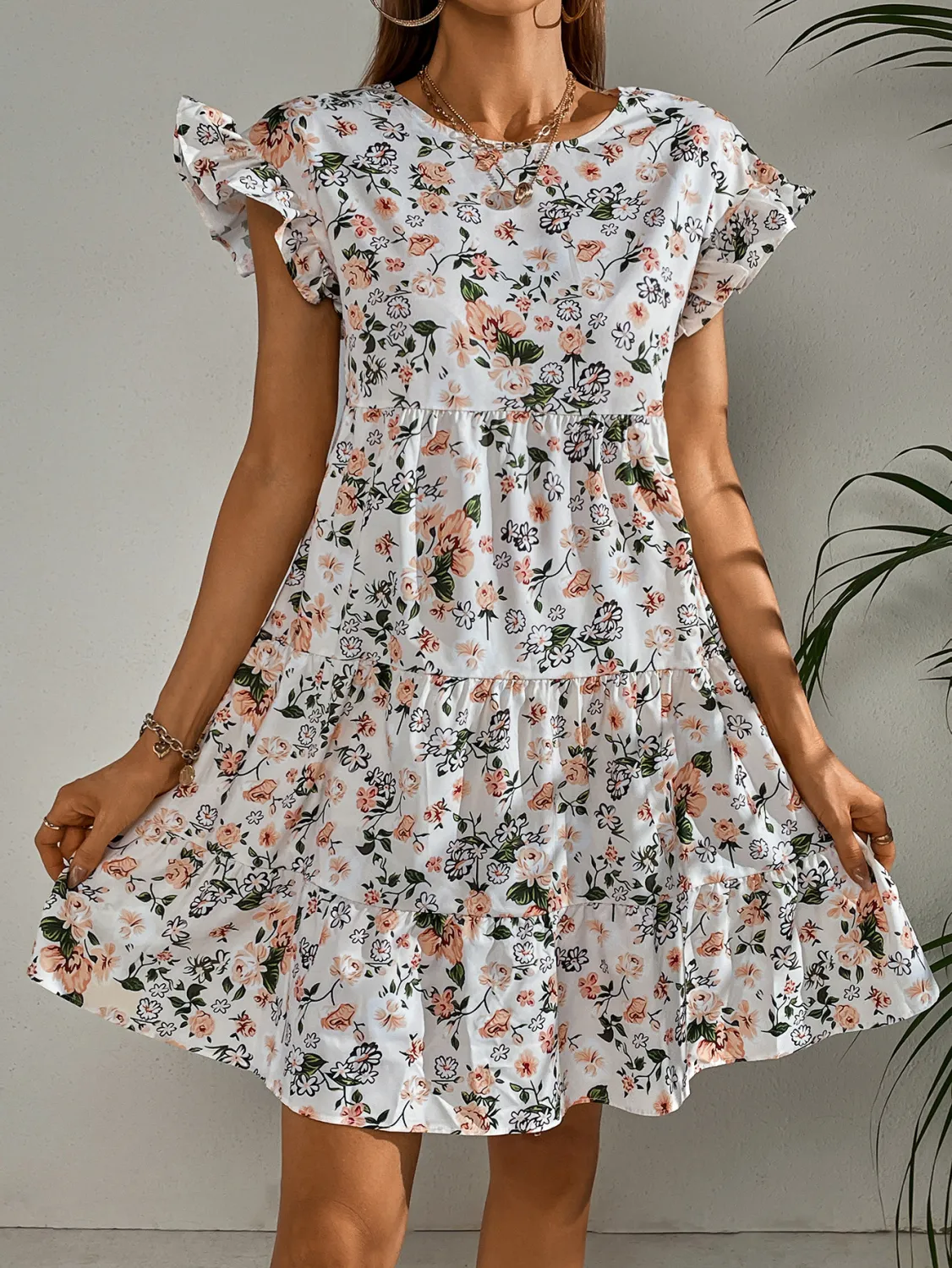 Trendy Sexy Round Neck Dress Cozy Casual Print Dress 8 Trendy Sexy Round Neck Dress Cozy Casual Print Dress - Image 8