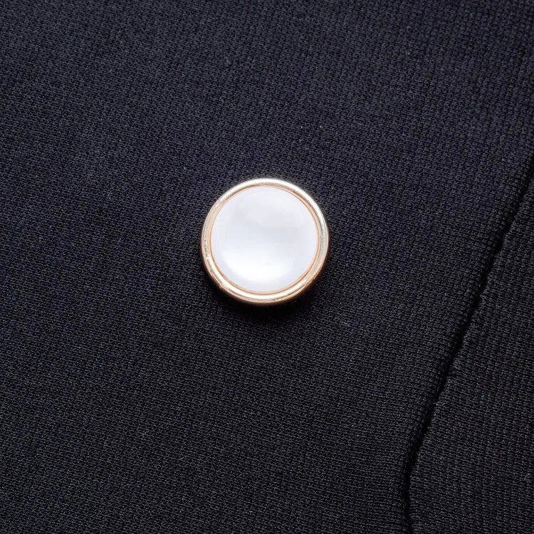 Fashion Women Chic Elegant Suit Skirt Button Patchwork Dress 15 Fashion Women Chic Elegant Suit Skirt Button Patchwork Dress - Image 15