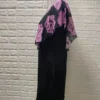Rose Printed Shawl Women 's Slim Bodycon Plus Size Dress