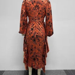 Sexy Printed Ruffled Balloon Sleeve Slim Long Sleeve Bodycon Dress 28 Sexy Printed Ruffled Balloon Sleeve Slim Long Sleeve Bodycon Dress -Deals Toggenix Store 7bb1b288e03fd4bd