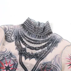 Autumn Women's Sexy Long-Sleeved Mesh Printed High-Waist Slim Fit Short Dress -Deals Toggenix Store 7c5fe871f0e29db7