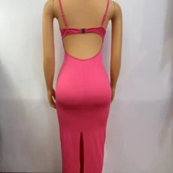 Women Summer Solid Sexy Suspender Backless Slit Bodycon Dress 18 Women Summer Solid Sexy Suspender Backless Slit Bodycon Dress -Deals Toggenix Store 8120b6d8c0cc226a