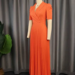 Spring And Autumn Turndown Collar Business Career Dress Shrugged High Waist Light Formal Pleated Dress 30 Spring And Autumn Turndown Collar Business Career Dress Shrugged High Waist Light Formal Pleated Dress -Deals Toggenix Store 8250f87d5bef6deb