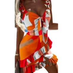 Fashion Sexy Sling Print Slim Waist Dress Women -Deals Toggenix Store 832503c9af9196fd