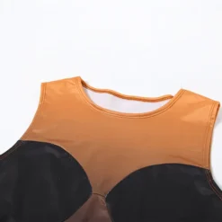 Summer Women's Fashionable Pu Vest High Waist Contrast Color Bodycon Skirt Two Piece Set -Deals Toggenix Store 84f1cff0e3dfc49c