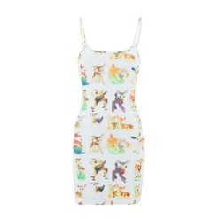 Women Sexy Suspender Bodycon Print Dress -Deals Toggenix Store 84fa3033dbd3c8e7