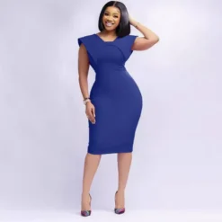 Women's Office Dress Sleeveless Square Neck Back Zipper Slit Dress 38 Women's Office Dress Sleeveless Square Neck Back Zipper Slit Dress -Deals Toggenix Store 8601c75b934290eb