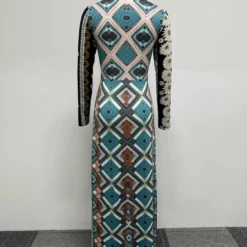 Sexy Floral Printed Turndown Collar Slim Fit Slit Long Dress With Bandana 27 Sexy Floral Printed Turndown Collar Slim Fit Slit Long Dress With Bandana -Deals Toggenix Store 861abf416676ef82