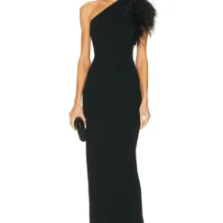 Women Elegant Slash Shoulder Sleeveless Ostrich Feather Bandage Maxi Dress Evening Dress 20 Women Elegant Slash Shoulder Sleeveless Ostrich Feather Bandage Maxi Dress Evening Dress -Deals Toggenix Store 87574914242c439a