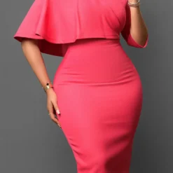 Women Solid Bodycon Professional African Dress -Deals Toggenix Store 8815d4dad9ba64e6