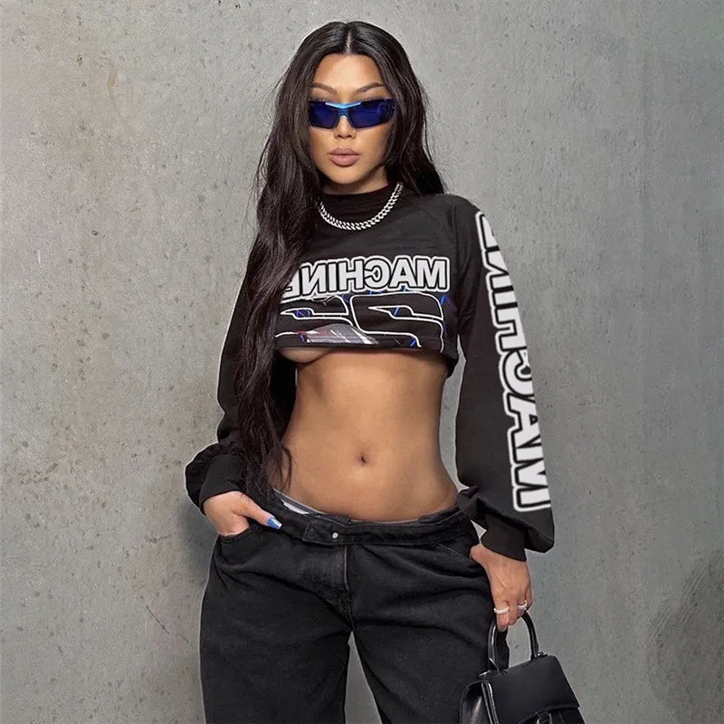 Women Summer Sexy Letter Print Crop Top And Bodycon Skirt Two-Piece Set 7 Women Summer Sexy Letter Print Crop Top And Bodycon Skirt Two-Piece Set - Image 7