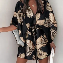 Summer Loose Sleeve V-Neck Casual Holidays Dress With Belt 27 Summer Loose Sleeve V-Neck Casual Holidays Dress With Belt -Deals Toggenix Store 8b4ccd2f047626b2