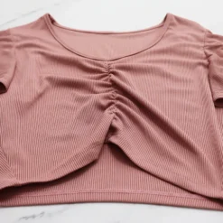 Women Ruffle Sleeve Crop V-Neck Top And Slit Bodycon Skirt Two-Piece Set -Deals Toggenix Store 8bed43c97d66d2f9