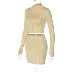 Winter Women's Long Sleeve Top Fashion Casual Slim Skirt Two Piece Set 26 Winter Women's Long Sleeve Top Fashion Casual Slim Skirt Two Piece Set -Deals Toggenix Store 8c164cba968a28da