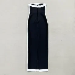 Simple Fashion Strapless Long Bandage Evening Dress -Deals Toggenix Store 8c2f83755ab54263