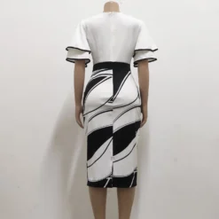 Sexy Fashion Digital Print Round Neck Short Sleeve Women's Dress -Deals Toggenix Store 8d15d4e694452977