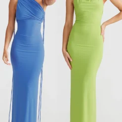 Women's Halter Neck Sexy Low Back Sleeveless Long Dress -Deals Toggenix Store 8eda931c34afcf32