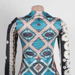 Sexy Floral Printed Turndown Collar Slim Fit Slit Long Dress With Bandana 24 Sexy Floral Printed Turndown Collar Slim Fit Slit Long Dress With Bandana -Deals Toggenix Store 8eed514e95eb1ac4