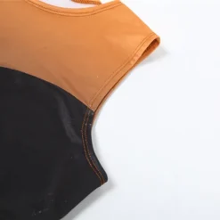 Summer Women's Fashionable Pu Vest High Waist Contrast Color Bodycon Skirt Two Piece Set -Deals Toggenix Store 8f0b1466584b3100