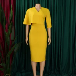 Women Solid Bodycon Professional African Dress -Deals Toggenix Store 902daad27c7c7e2a