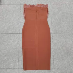 Fashion Dress Strapless Feather Chic Bandage Dress Women -Deals Toggenix Store 90dc255109e09092