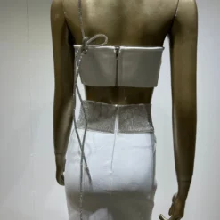 Women Sexy Strapless Crop Top And High Waisted Skirt Two-Piece Set 24 Women Sexy Strapless Crop Top And High Waisted Skirt Two-Piece Set -Deals Toggenix Store 91cf008a79599fae