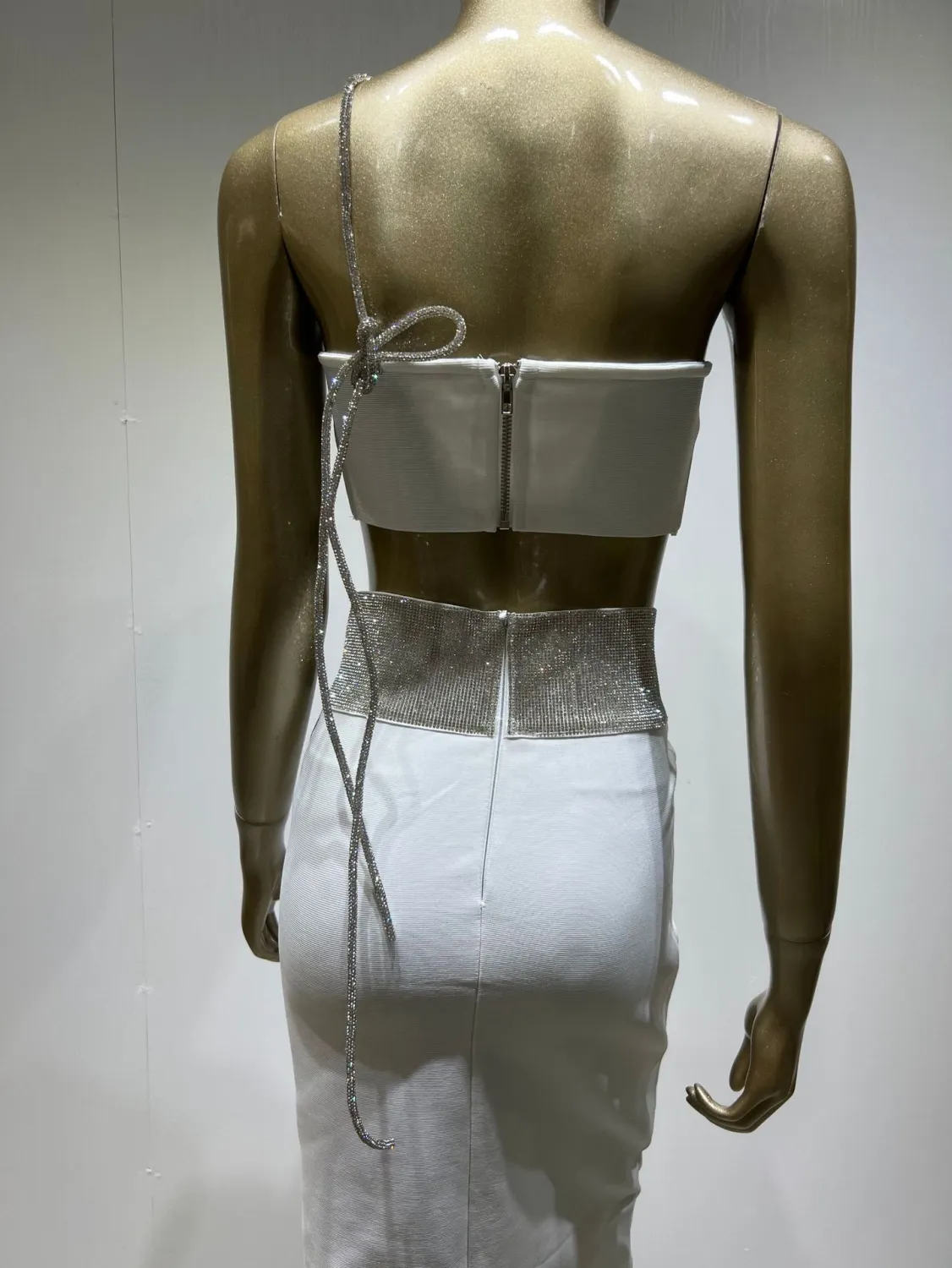 Women Sexy Strapless Crop Top And High Waisted Skirt Two-Piece Set 5 Women Sexy Strapless Crop Top And High Waisted Skirt Two-Piece Set - Image 5