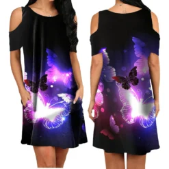 Sexy Fashion Digital Print Multicolor Women's Dress -Deals Toggenix Store 936f810c64b45afe