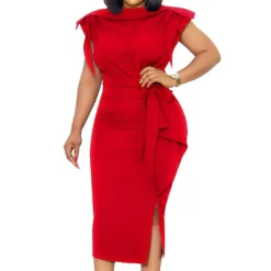 Women Summer Elegant Sleeveless Ruffles Dress -Deals Toggenix Store 93ae687f6ebfda07