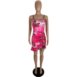 Women Summer Sexy Butterfly Print Strap Dress -Deals Toggenix Store 93c577835beb955c