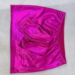 Women's Fashion Shiny Sexy One Shoulder Top Stretch Bodycon Skirt Two Piece Set -Deals Toggenix Store 946aeaa2137e29a4