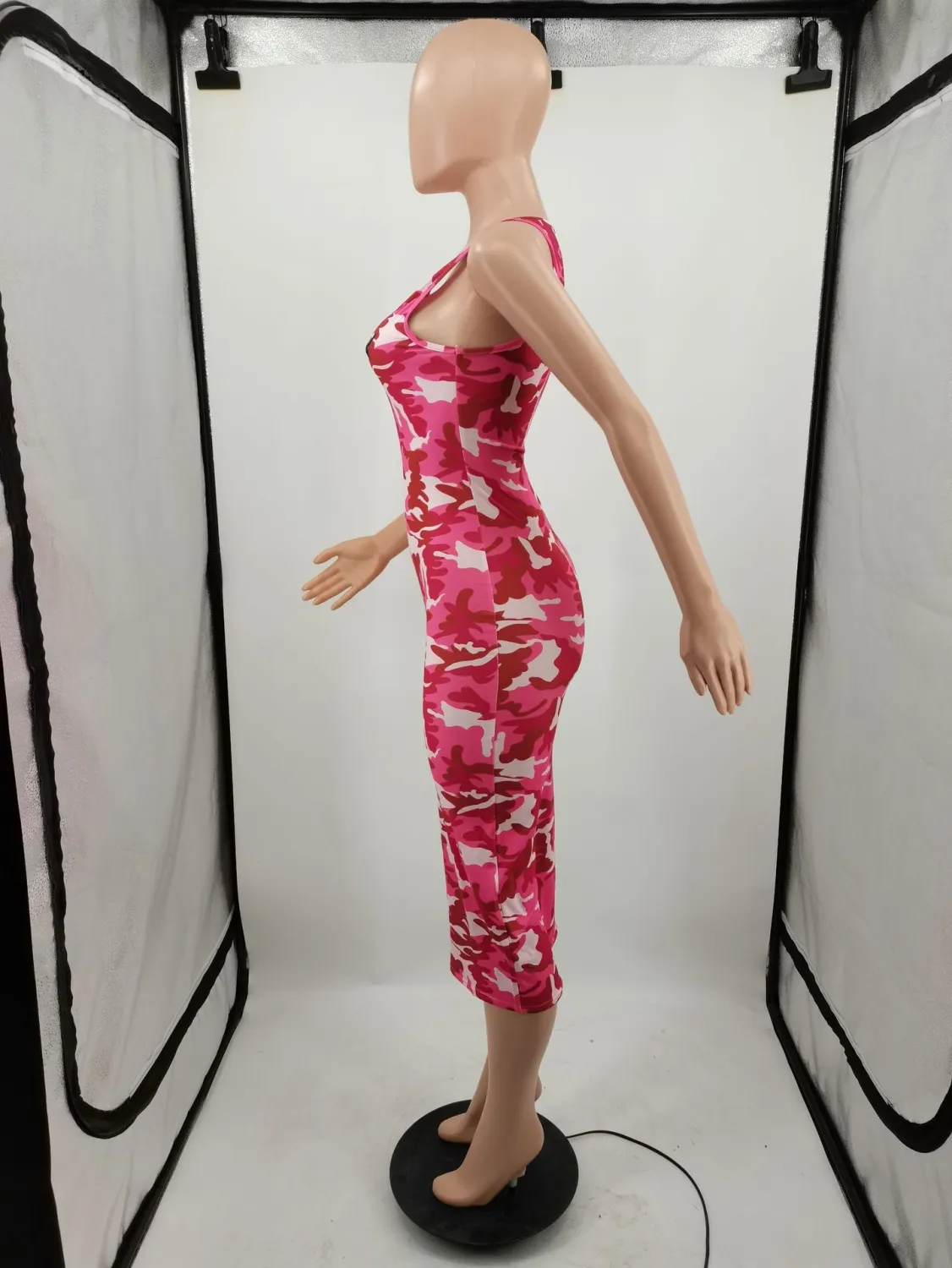 Women Printed Camouflage Sleeveless Dress Excluding Hat 18 Women Printed Camouflage Sleeveless Dress Excluding Hat - Image 18