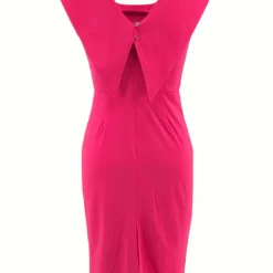 Women's Sleeveless Square Neck Zipper Slit Office Dress 32 Women's Sleeveless Square Neck Zipper Slit Office Dress -Deals Toggenix Store 98963ed76dfd8f6c